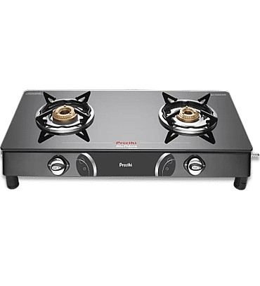 Preethi Blue Flame Gleam 2 Burner Glass Top Gas Stove